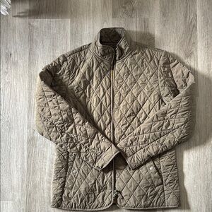 Lands End woman’s medium army green quilted jacket